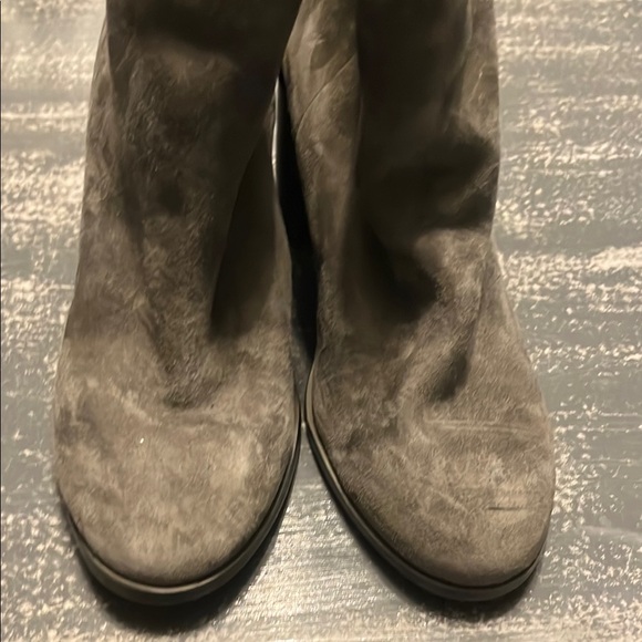 Splendid Shoes - Green Suede Heeled Boots